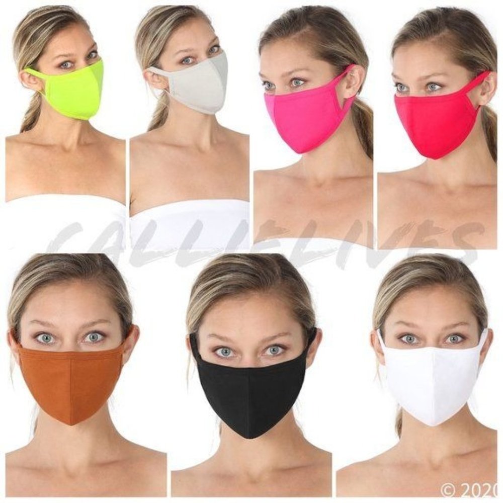 Survivor Face: WASHABLE COTTON Filter Pocket Masks 6 Pack